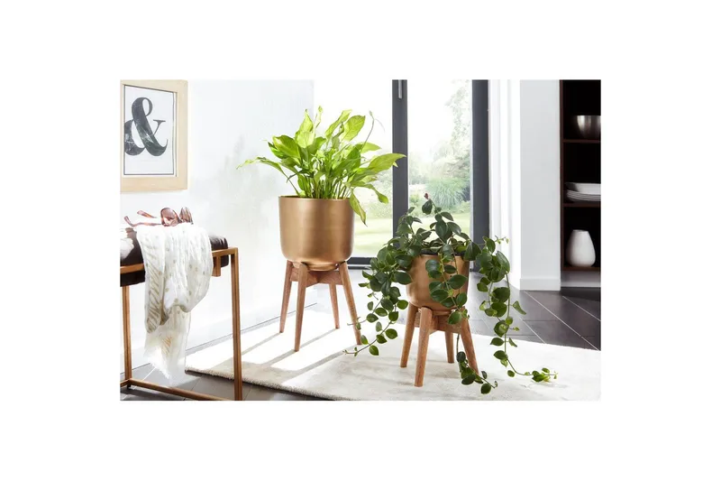 Vas Wohnling Set om 2 Aluminium Blomväxtkruka Modern - Inredning - Kruka & ytterkruka