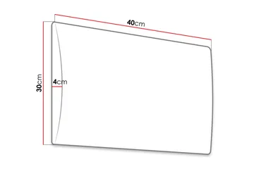 Lornel Stoppad Väggpanel 40x30 cm - Grå - Inredning - Väggdekor