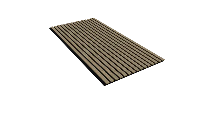 Trälamell akustikpanel| 1200x600x18mm | valnöt | 2-pack