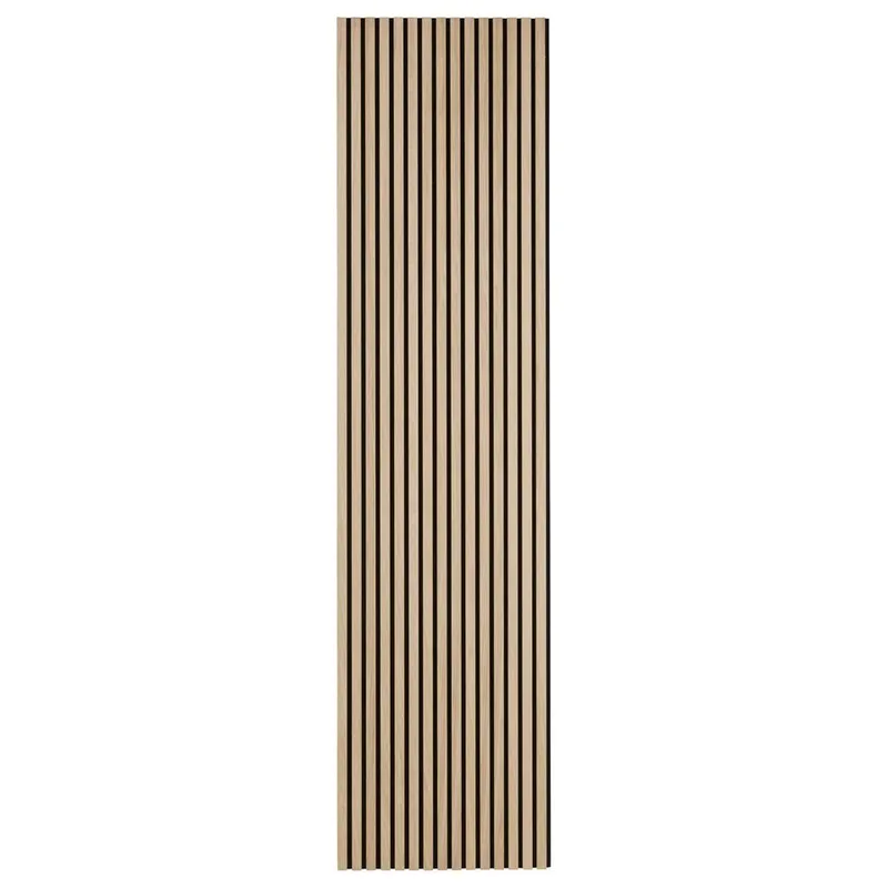Trälamell akustikpaneler | 2400x600x21mm | Vit ek