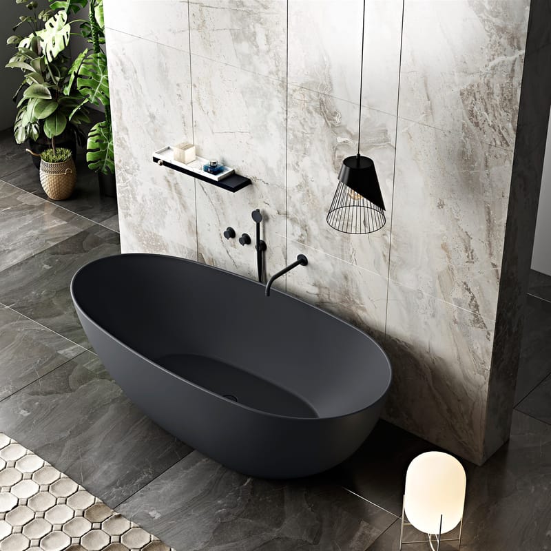 Badkar Bathlife Klok Svart - Hus & renovering - Kök & bad - Badrum - Badkar