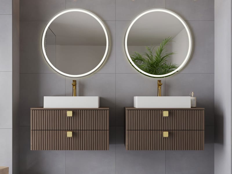 Alima Tvättställ - Brun|guld - Hus & renovering - Kök & bad - Badrum - Badrumsmöbler & badrumsinredning - Kompletta möbelpaket badrum