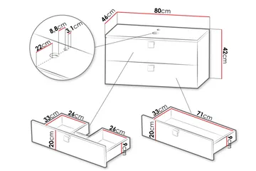 Alima Tvättställsskåp - Hus & renovering - Kök & bad - Badrum - Badrumsmöbler & badrumsinredning - Tvättställsskåp & kommod
