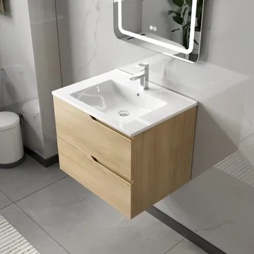 Badrumspaket 60 cm | LED-spegel med anti-fog & dimmer | MDF | Maja - Hus & renovering - Kök & bad - Badrum - Badrumsmöbler & badrumsinredning - Kompletta möbelpaket badrum