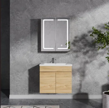 Badrumspaket 60 cm | LED-spegel med skåp | MDF | Nina - Hus & renovering - Kök & bad - Badrum - Badrumsmöbler & badrumsinredning - Kompletta möbelpaket badrum