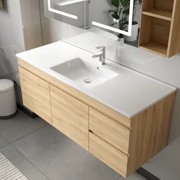 Badrumspaket | Kommod 100cm | LED-spegelskåp | Venedig - Hus & renovering - Kök & bad - Badrum - Badrumsmöbler & badrumsinredning - Kompletta möbelpaket badrum