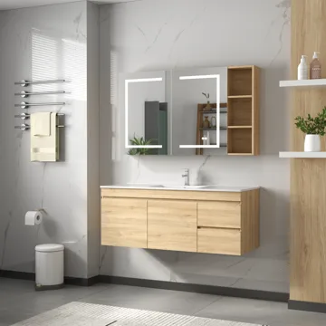 Badrumspaket | Kommod 100cm | LED-spegelskåp | Venedig - Hus & renovering - Kök & bad - Badrum - Badrumsmöbler & badrumsinredning - Kompletta möbelpaket badrum