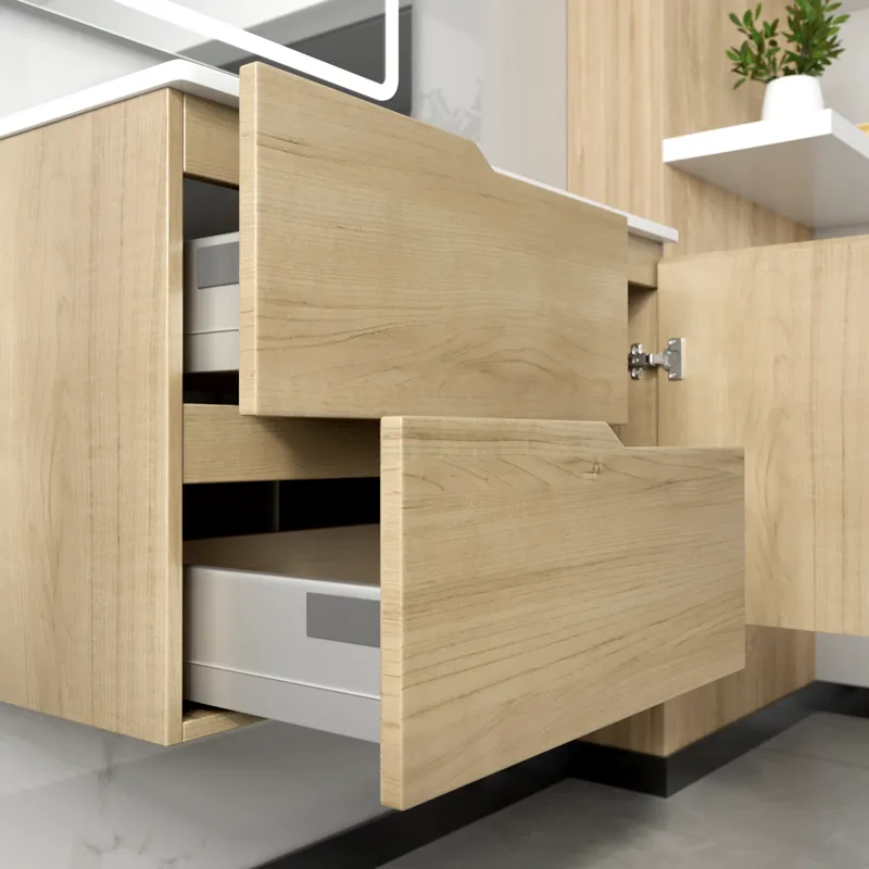 Badrumspaket | Kommod 80cm | Rektangulär LED-spegel | Milan - Hus & renovering - Kök & bad - Badrum - Badrumsmöbler & badrumsinredning - Kompletta möbelpaket badrum