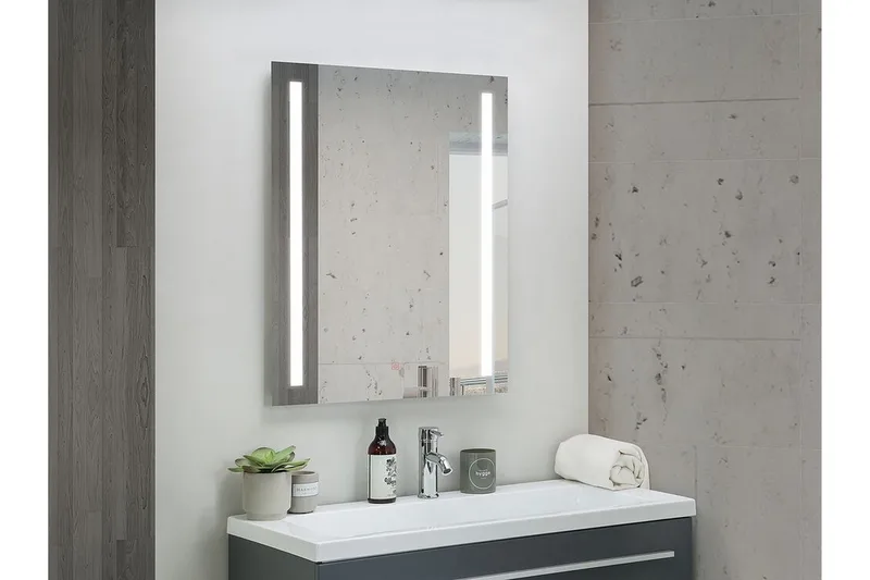Kilmurray Spegel LED 60x80 cm, Silver