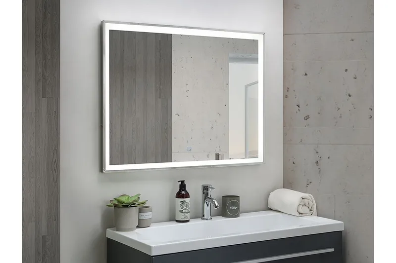 Tooms Spegel LED 60x80 cm, Silver