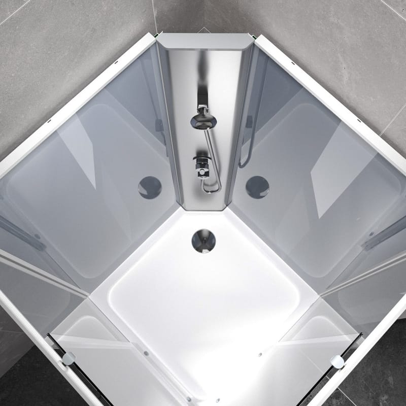 Duschkabin 80x80x203cm | Komplett - Aluminiumprofil - Hus & renovering - Kök & bad - Badrum - Duschar - Duschkabin