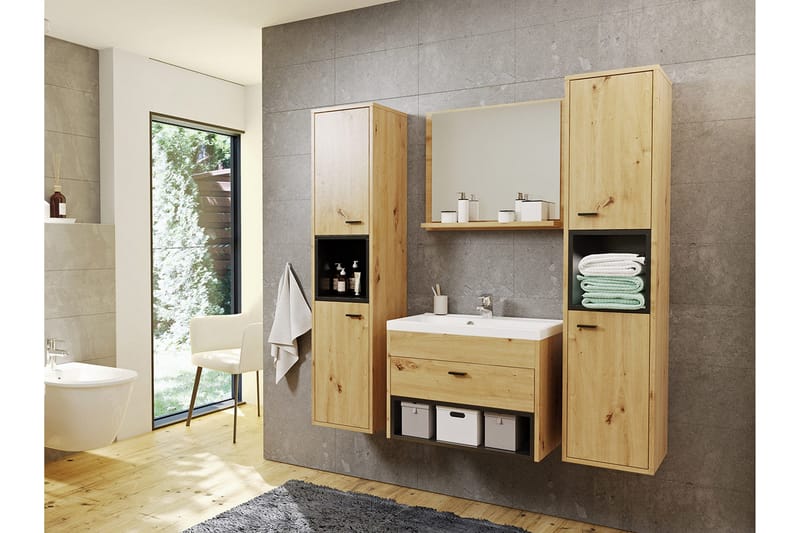 Ekomi Möbelset för Badrum 133 cm - Hus & renovering - Kök & bad - Badrum - Badrumsmöbler & badrumsinredning - Kompletta möbelpaket badrum
