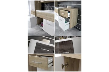 Ericka Badrumsset - Ek/Vit/Högglans - Hus & renovering - Kök & bad - Badrum - Badrumsmöbler & badrumsinredning - Kompletta möbelpaket badrum