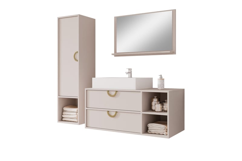 Merlinor Möbelset för Badrum, Beige