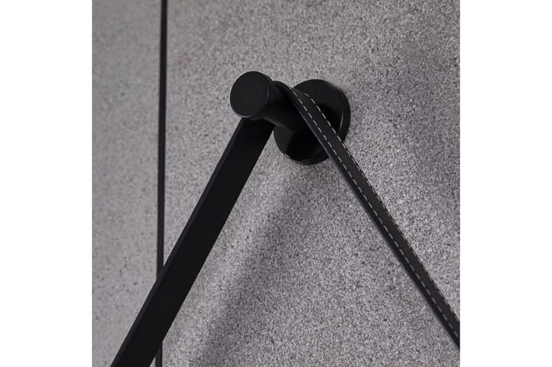Rund spegel med hängrem Rund 60 cm Svart - Hus & renovering - Kök & bad - Badrum - Badrumsmöbler & badrumsinredning - Badrumsspegel