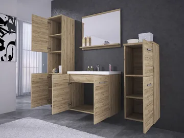 Sonaki Möbelpaket badrum - beige - Hus & renovering - Kök & bad - Badrum - Badrumsmöbler & badrumsinredning - Kompletta möbelpaket badrum