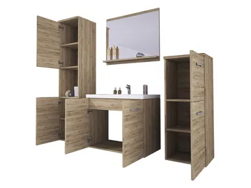 Sonaki Möbelpaket badrum - beige - Hus & renovering - Kök & bad - Badrum - Badrumsmöbler & badrumsinredning - Kompletta möbelpaket badrum