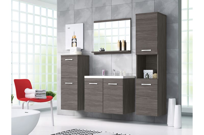 Sonaki Möbelset för Badrum 133 cm - Hus & renovering - Kök & bad - Badrum - Badrumsmöbler & badrumsinredning - Kompletta möbelpaket badrum
