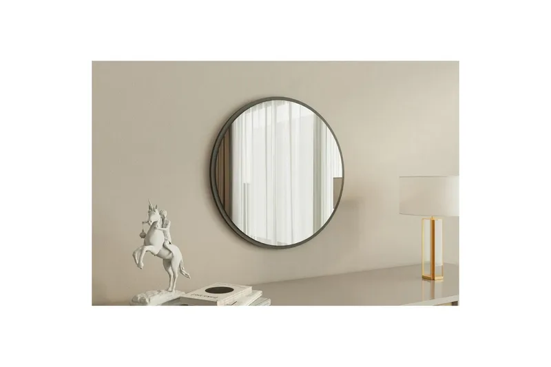 Spegel Buhem Antracit - Vit - Hus & renovering - Kök & bad - Badrum - Badrumsmöbler & badrumsinredning - Badrumsspegel