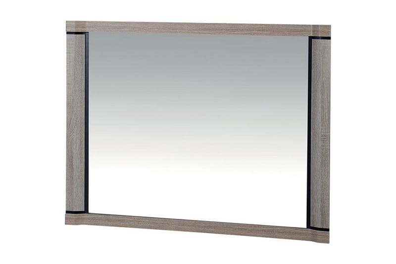 Dallas Spegelskåp 115x1x82 cm LED-belysning, Grå|Vit