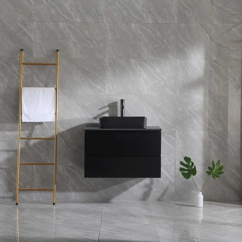 Tvättställsskåp Bathlife Extas Svart