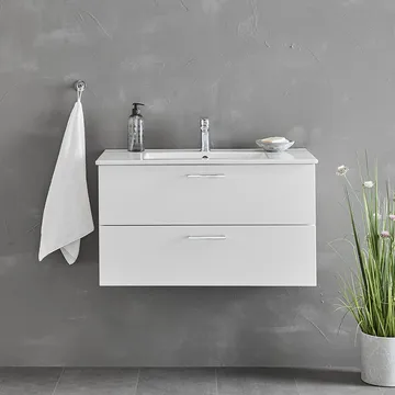 Tvättställsskåp Lycklig Vit 800 M Tvättställ - Hus & renovering - Kök & bad - Badrum - Badrumsmöbler & badrumsinredning - Tvättställsskåp & kommod