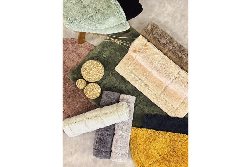 Badrumsmatta Square - 50x80 cm, Black - Textil & mattor - Mattor - Badrumsmatta