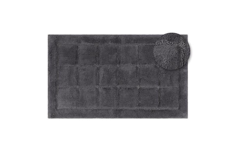 Badrumsmatta Square - 50x80 cm, Grey - Textil & mattor - Mattor - Badrumsmatta