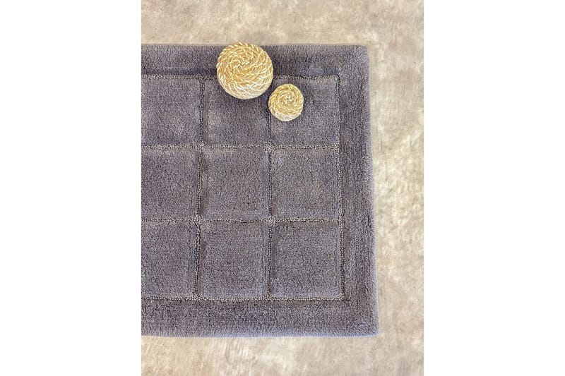 Badrumsmatta Square - 50x80 cm, Grey - Textil & mattor - Mattor - Badrumsmatta