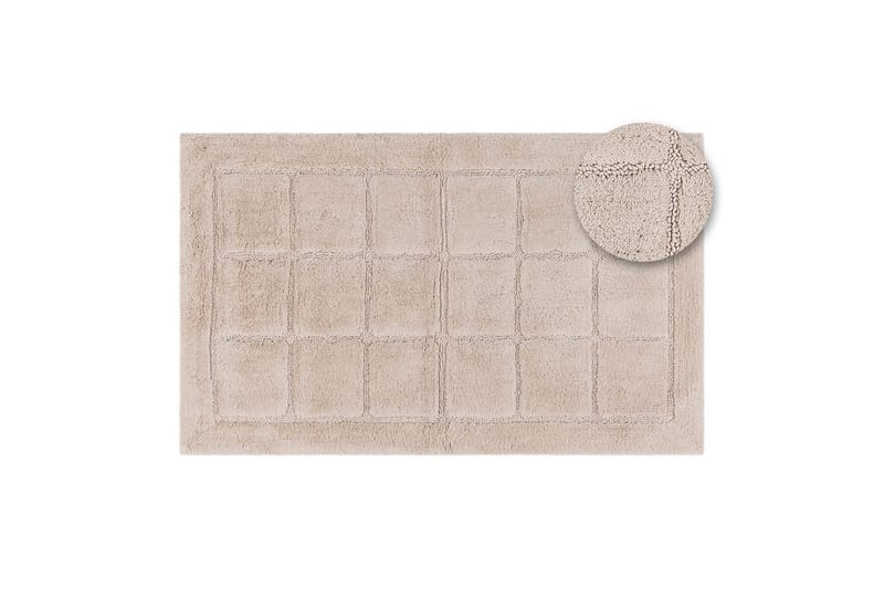 Badrumsmatta Square - 70x120 cm, Nature - Textil & mattor - Mattor - Badrumsmatta