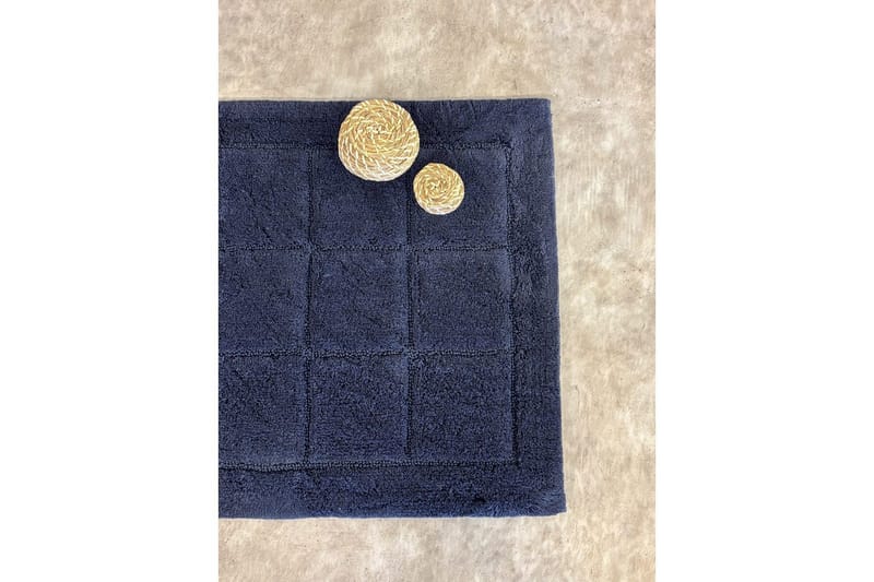 Badrumsmatta Square - 70x120 cm, Navy Blue - Textil & mattor - Mattor - Badrumsmatta