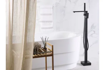 Dellana Badkarsblandare Fristående - Svart - Hus & renovering - Kök & bad - Badrum - Blandare & vattenkran - Golvblandare