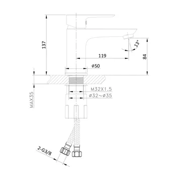Pärla Tvättställsblandare - Hus & renovering - Kök & bad - Badrum - Blandare & vattenkran - Tvättställsblandare