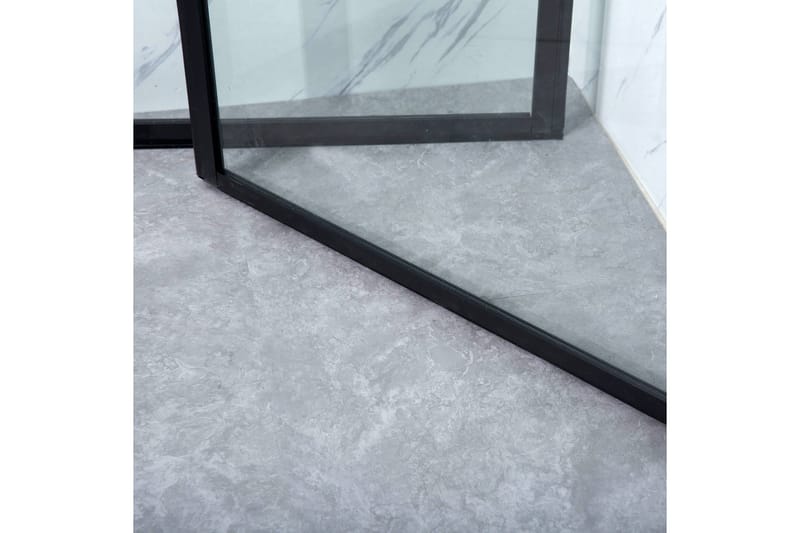 Bathlife Profil Duschhörn Rak Dörr 80 cm+Rak Dörr 80 cm - Svart - Hus & renovering - Kök & bad - Badrum - Duschar