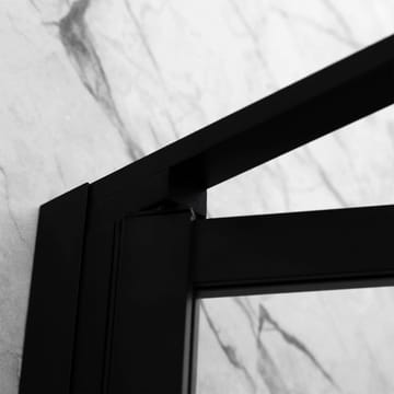 Duschhörna fyrkantig 110x110x200 - svarta profiler - Hus & renovering - Kök & bad - Badrum - Duschar - Duschväggar