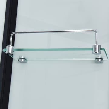 Duschkabin fyrkantig, svart, 5mm, 900x900x2150mm - Hus & renovering - Kök & bad - Badrum - Duschar