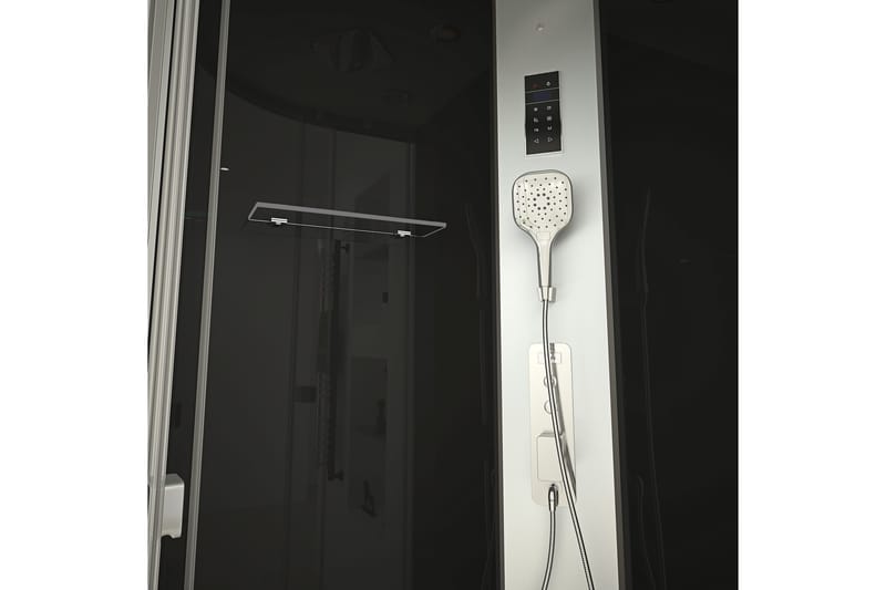 Stridesberg Duschkabin 90 cm Rund, med ångfunktion - Svart/Silver - Hus & renovering - Kök & bad - Badrum - Duschar - Duschkabin