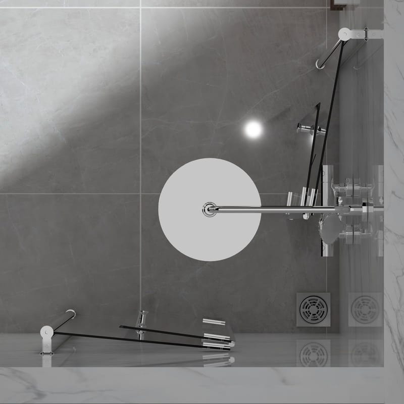 Bathlife Vikbar Duschhörn 900Mm - Hus & renovering - Kök & bad - Badrum - Duschar - Duschväggar