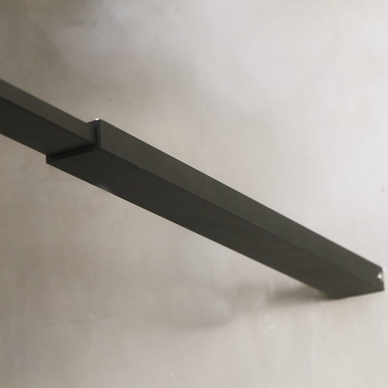 Mångsidig Duschvägg Rak Vägg Svart Klarglas 90x190 cm - Svart|Glas - Hus & renovering - Kök & bad - Badrum - Duschar - Duschväggar
