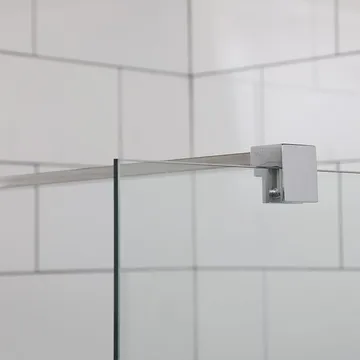 Mångsidig Duschvägg Rak Vägg Delvis Frostat Glas 700 - Silver - Hus & renovering - Kök & bad - Badrum - Duschar - Duschväggar