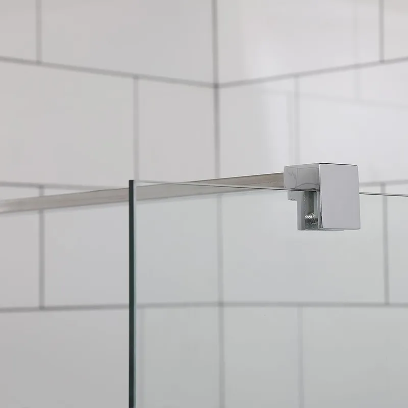 Mångsidig Duschvägg Rak Vägg Delvis Frostat Glas 700 - Silver - Hus & renovering - Kök & bad - Badrum - Duschar - Duschväggar