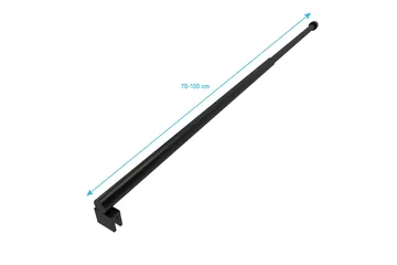 Duschstång 70 cm - Svart - Hus & renovering - Kök & bad - Badrum - Duscharmatur & dusch tillbehör