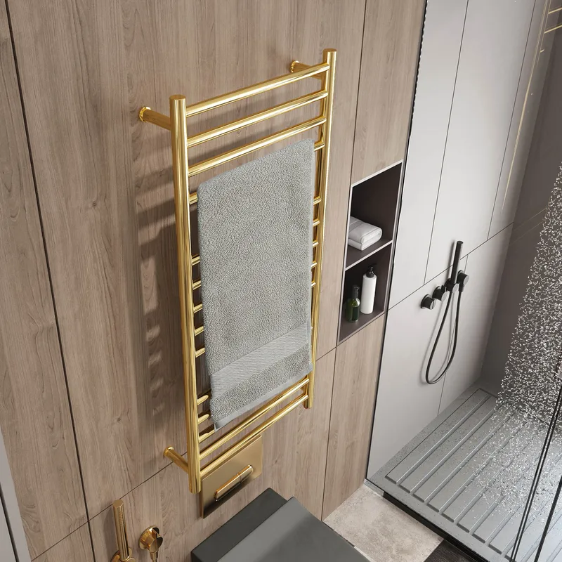 Handdukstork, 9006G, 110x52x12cm, Gold - Hus & renovering - Kök & bad - Badrum - Handdukstorkar - Handdukstork el