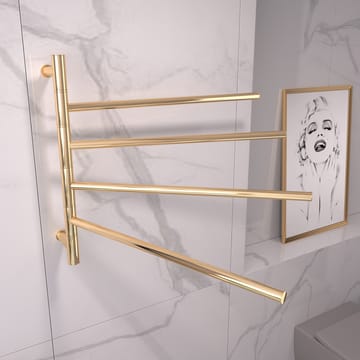 Stor elektrisk handdukstork 63x55x12,5cm | 9007 | Guld - Hus & renovering - Kök & bad - Badrum - Handdukstorkar - Handdukstork el