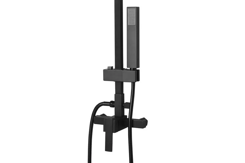 Tagbo Duschset med Takdusch - Svart - Hus & renovering - Kök & bad - Badrum - Duscharmatur & dusch tillbehör