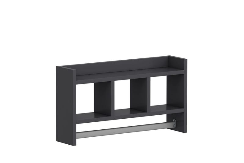 Hyllor Homitis Harlee Hylla 63,6x14,6 cm Antracit - Antracit - Utemöbler - Övrigt utemöbler - Tillbehör utomhus - Hyllor