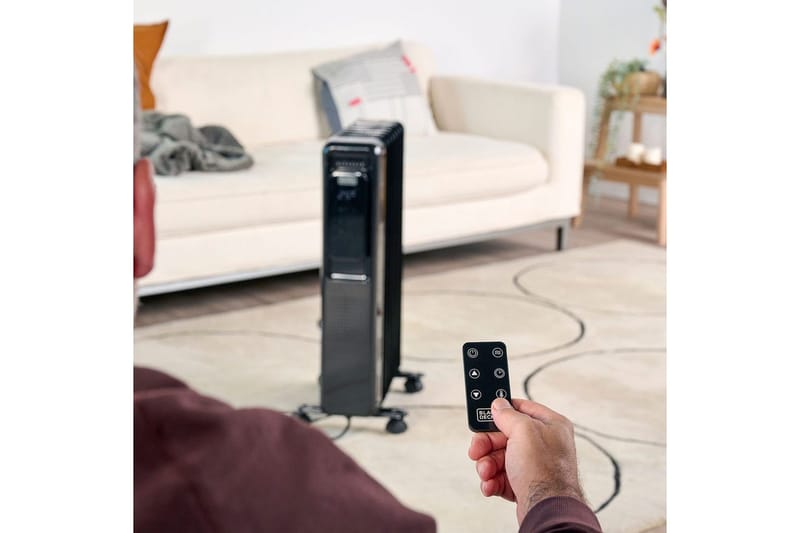 Oljeelement Black+Decker Digital Svart - Svart - Hus & renovering - Klimatkontroll - Uppvärmning