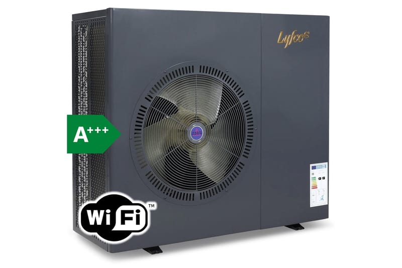 Luft-vatten värmepump 16kW Svart