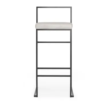 Aston barstol beige sammet - Sitthöjd 75 cm - Beige - Hushåll - Bar & vin - Barmöbler