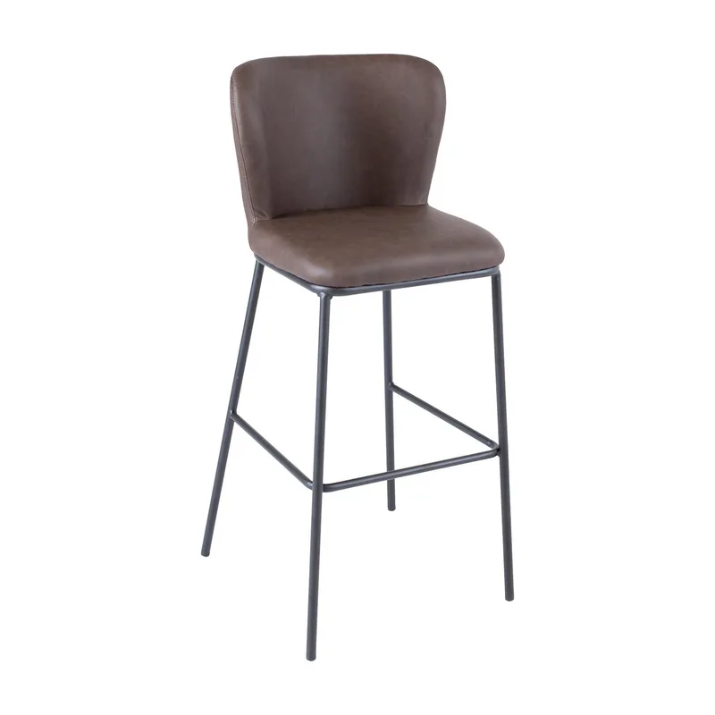 Barstol Savoy 110x40xh74 cm, melamin med ekbark, brun